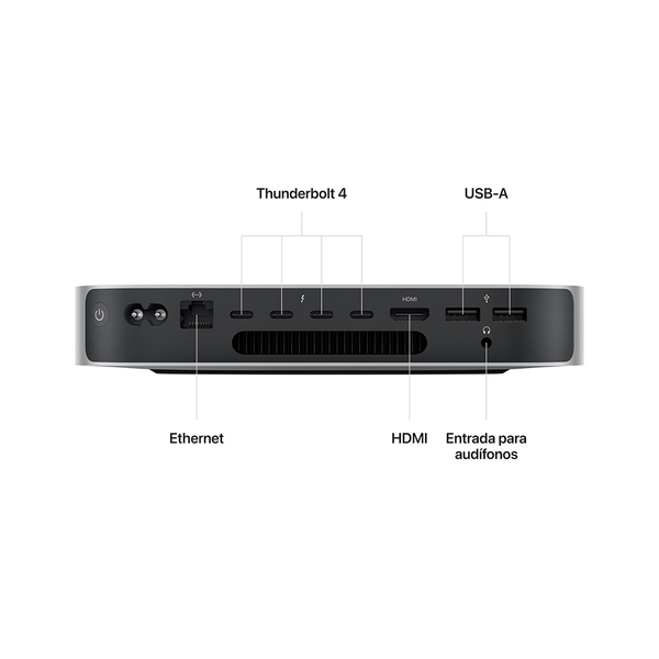 Mac Mini M2 CPU 8 núcleos, GPU 10 núcleos, 16 GB RAM, SSD 512 GB - Imagen 2